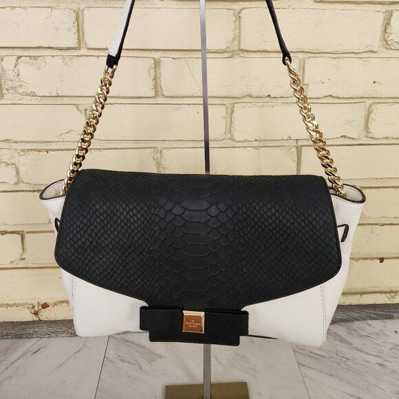 Euc Unique Kate Spade Montrose Place Black/Cement Shoulder/Crossbody Bag - Picture 2 of 14